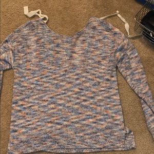 urban outfitter tie back sweater